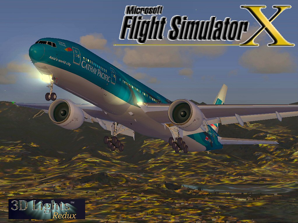 Fsx Boeing 777-300Er Cathay Pacific Asia World City — 1