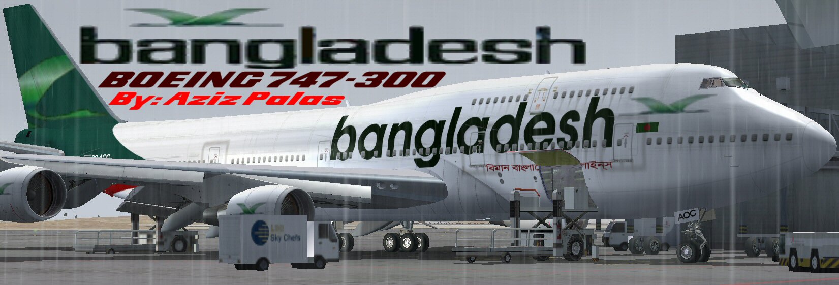Fsx/Fs2004 Biman Bangladesh Airlines Boeing B747-300 — 1