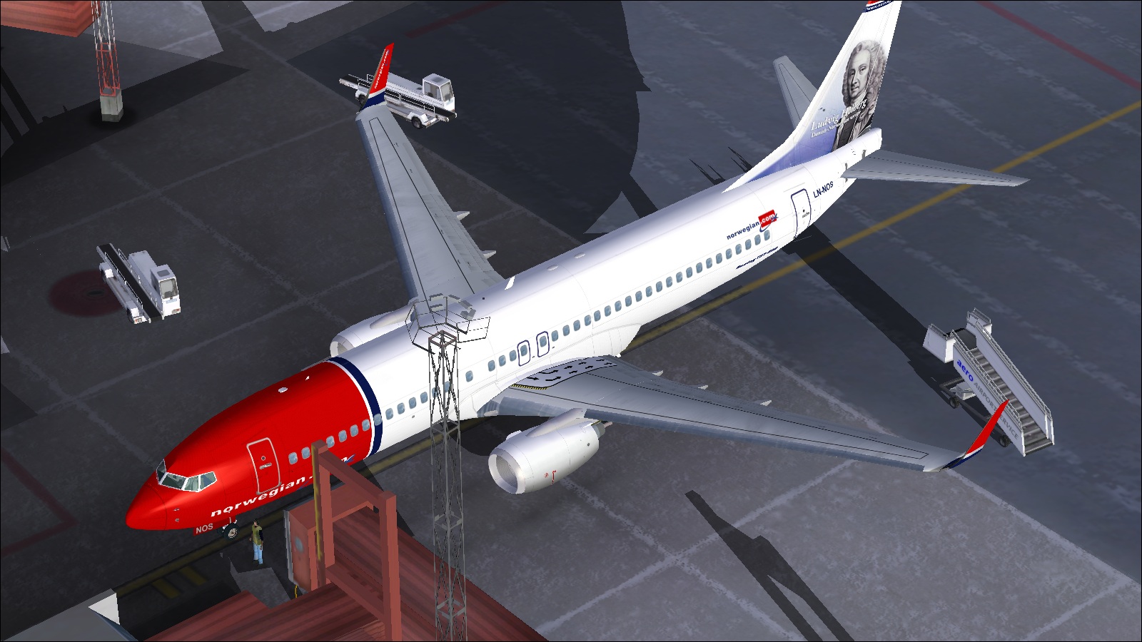 Fs2004 Norwegian Boeing 737-800 Ln-Nos — 1