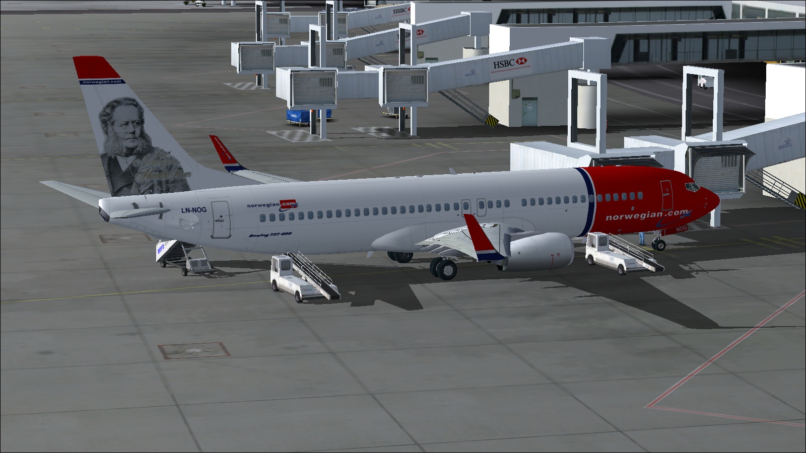 Fs2004 Norwegian Boeing 737-800 Ln-Nog — 1