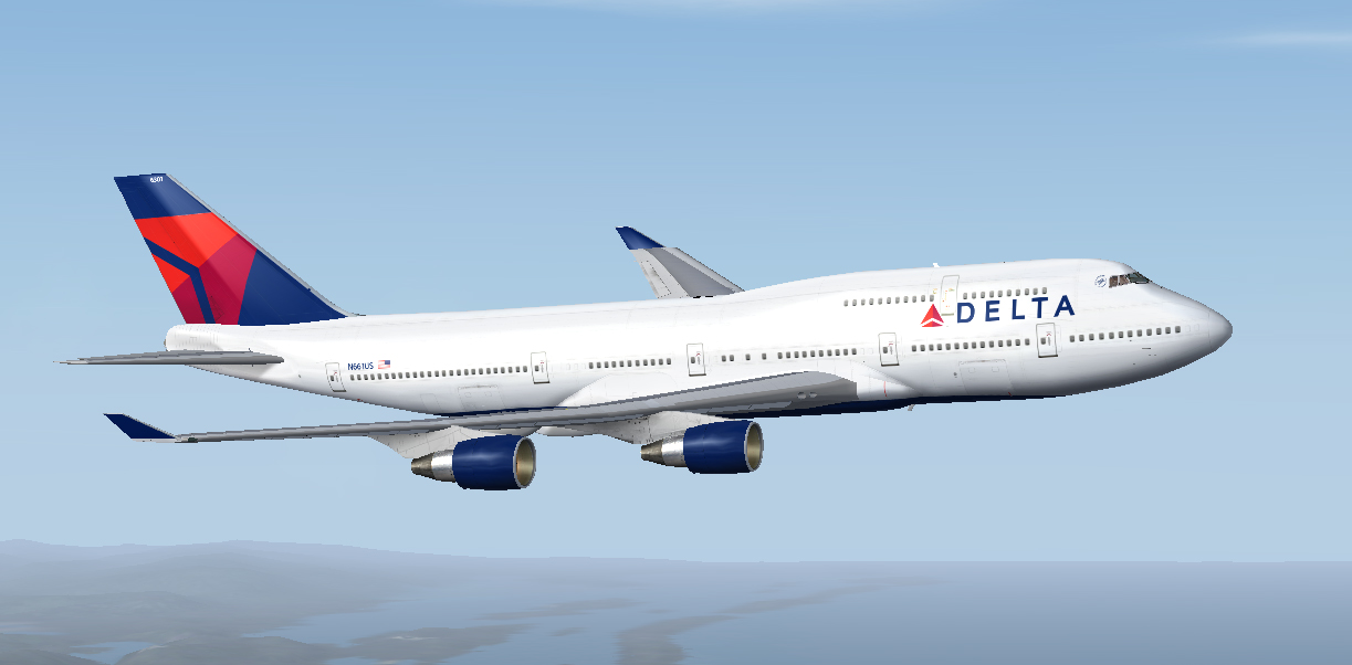Fs2004 Delta Airlines Boeing 747-400 V4 — 1