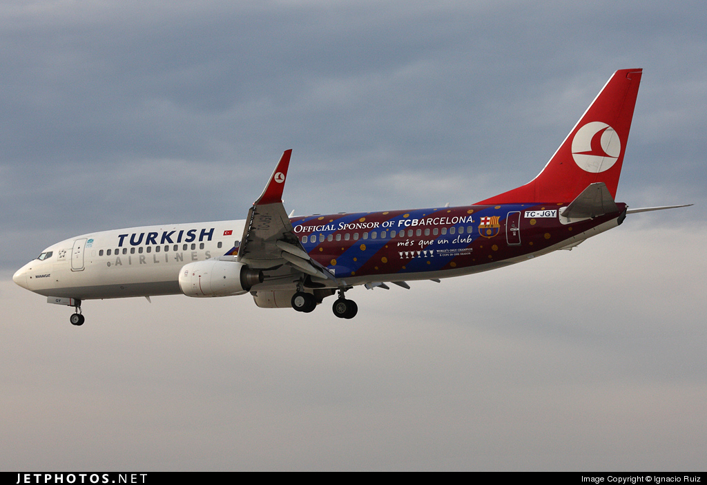 Fsx Turkish Airlines Boeing B737-8F2 Manavgat Barcelona
