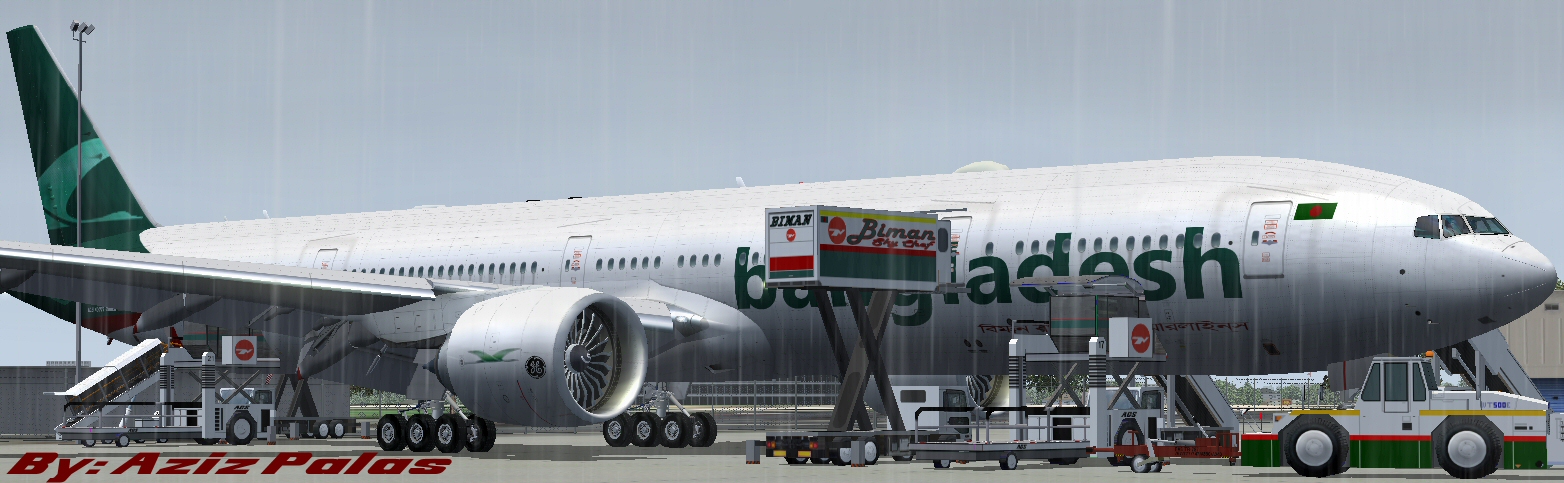 Fs2004/Fsx Biman Bangladesh Boeing 777-300Er — 1