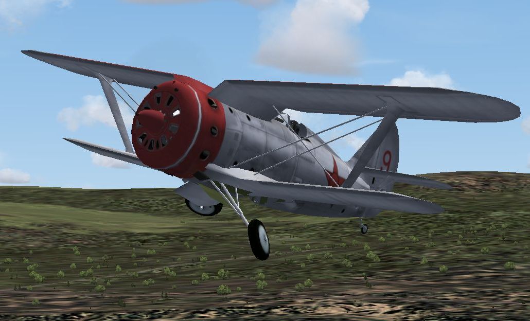 Fs2004/Fsx Polikarpov I-153 Warbird Bipe — 1