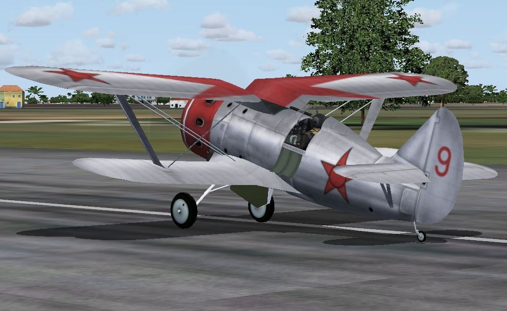 Fs2004/Fsx Polikarpov I-153 Warbird Bipe