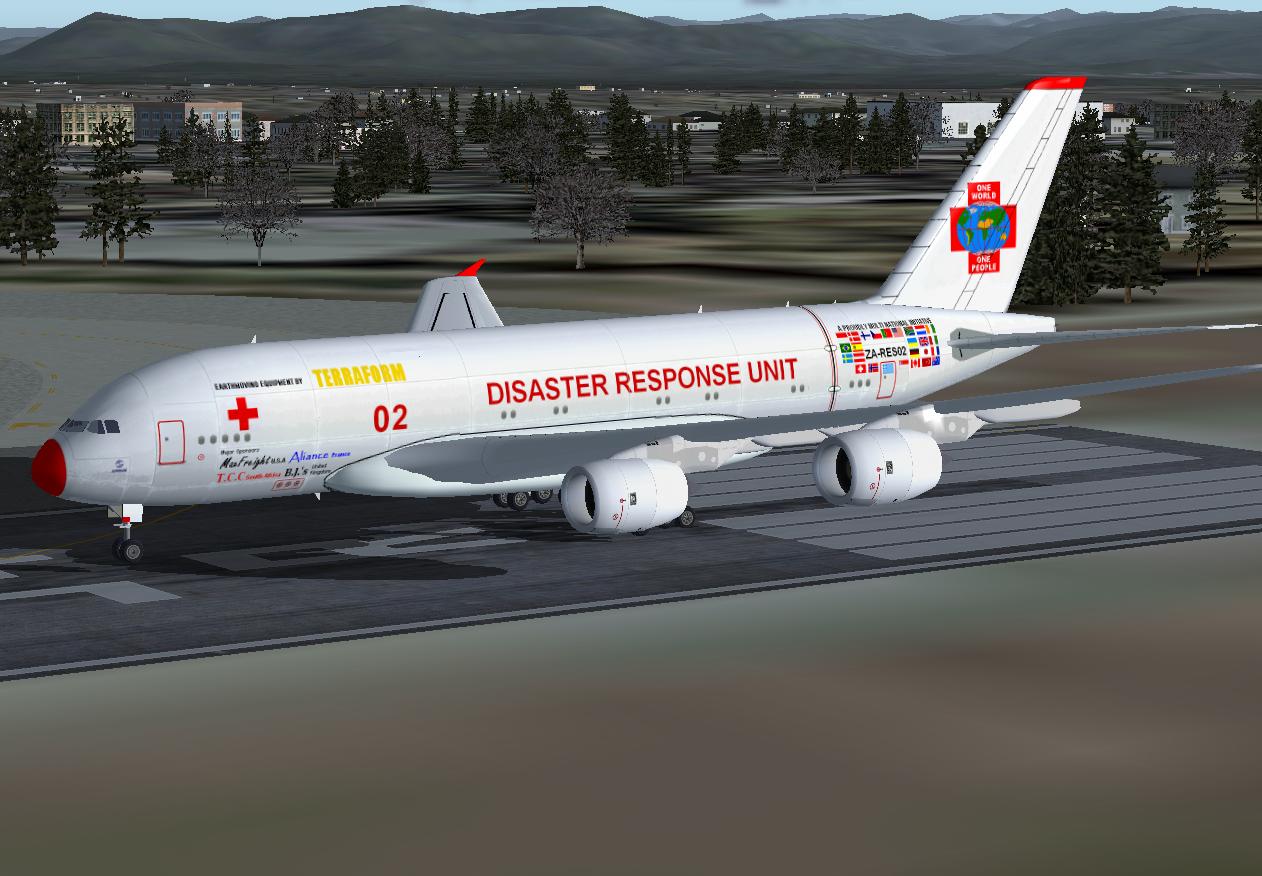 Fs2004/Fsx Airbus A380 Disaster Response — 1