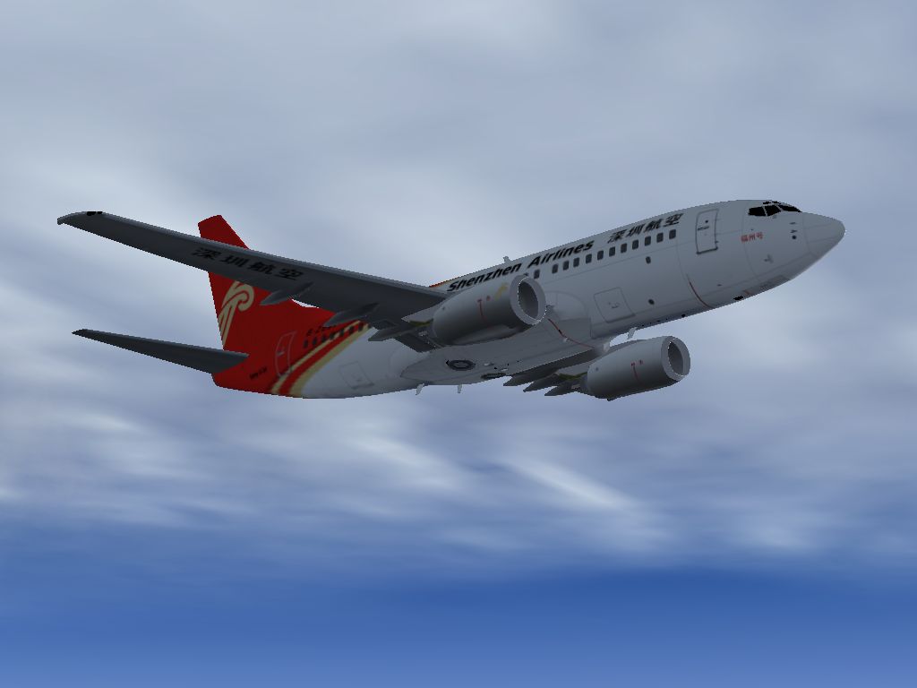 Project Opensky Boeing B737-700 For Flight Simulator X Shenzhen Airlines B-2667