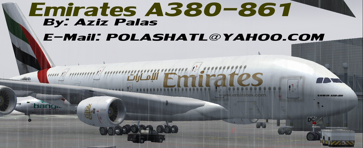 Fs2004/Fsx Emirates A380-861