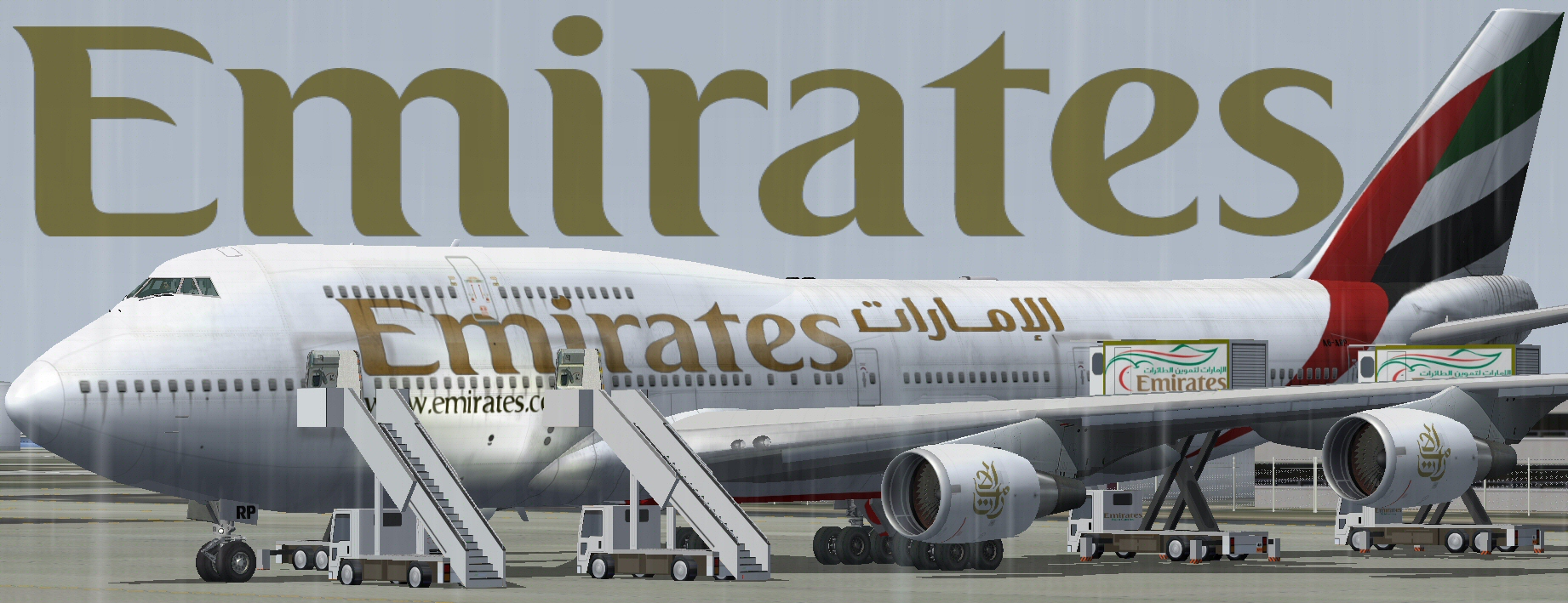 Fsx/Fs2004 Emirates Boeing 747-400