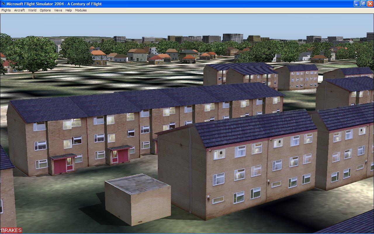 Fs2004 Scenery Of Castle Irwell Student Housing In Salford