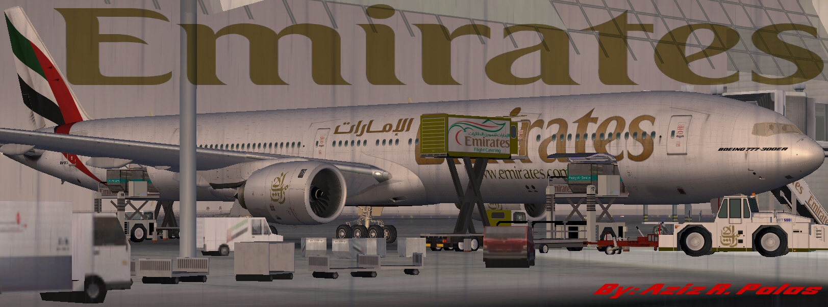 Fsx/Fs2004 Emirates B777-31Her — 1