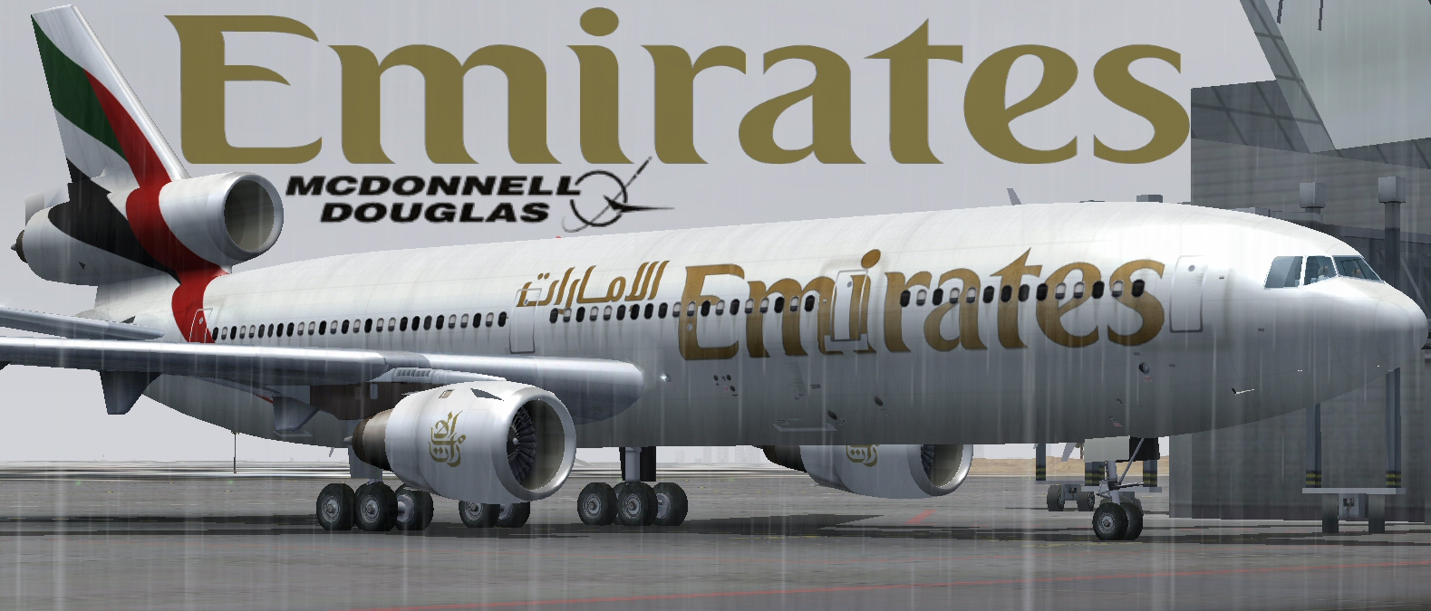 Fsx/Fs2004 Emirates Dc-10-30 — 1