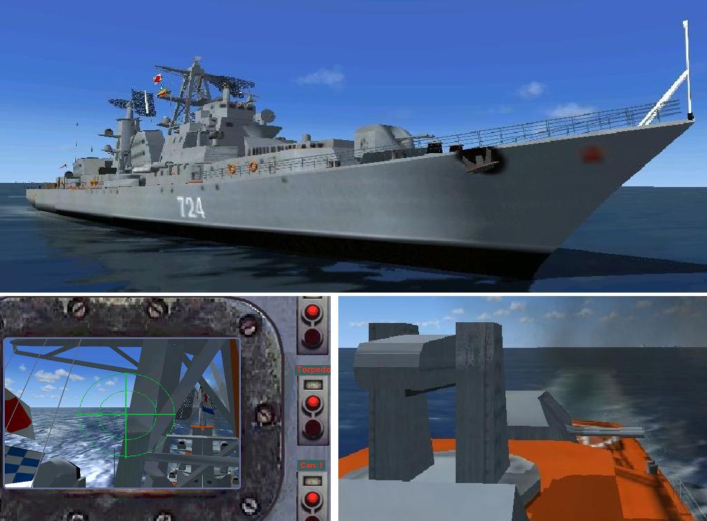 Fsx Russian Destroyer Type 61 Kashin Panel — 1