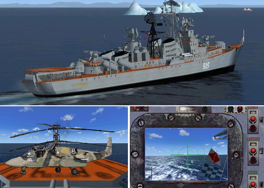 Fsx Panel And Kamov-52 Helicopter For Russian Guided Missile Destroyer — 1