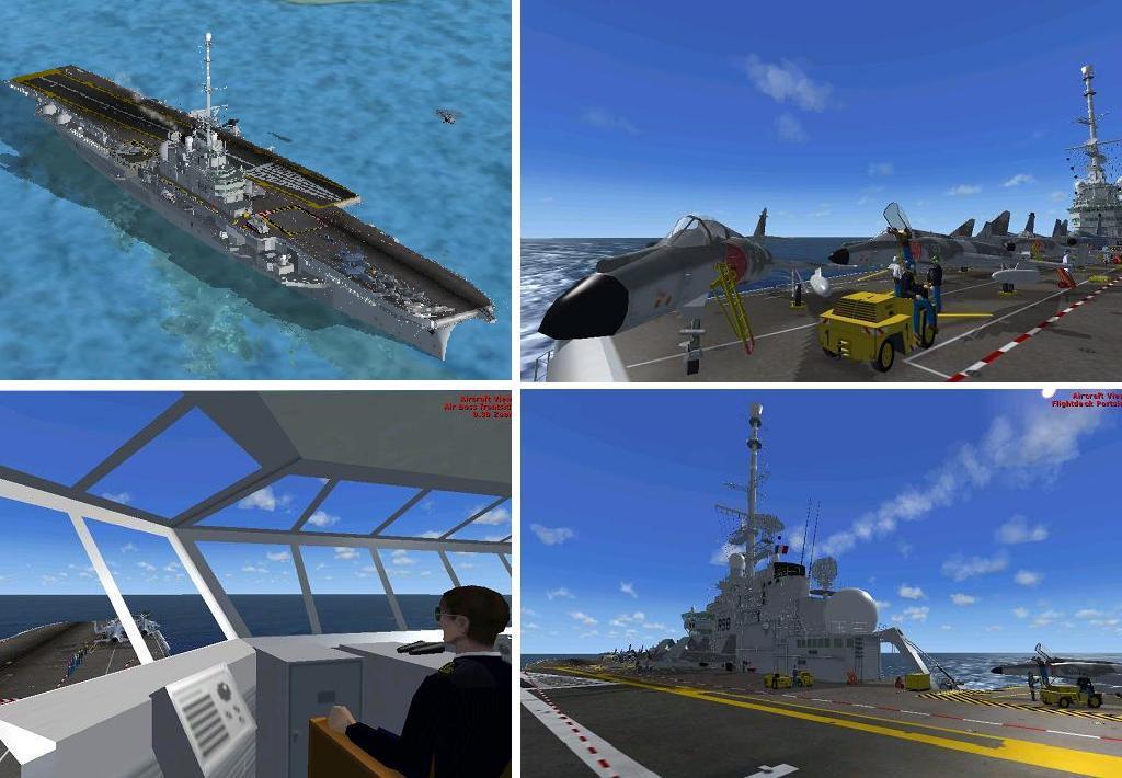 Fsx Panel And Cameras French Aircraft Carrier Clemenceau — 1