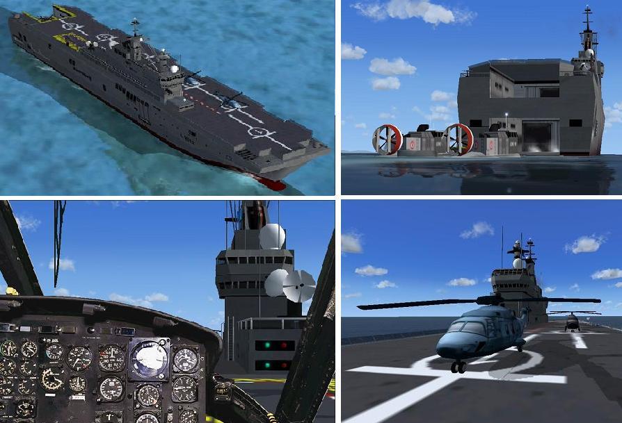 Fsx Panel And Cameras French Navy Carriers Mistral And Tonnerre