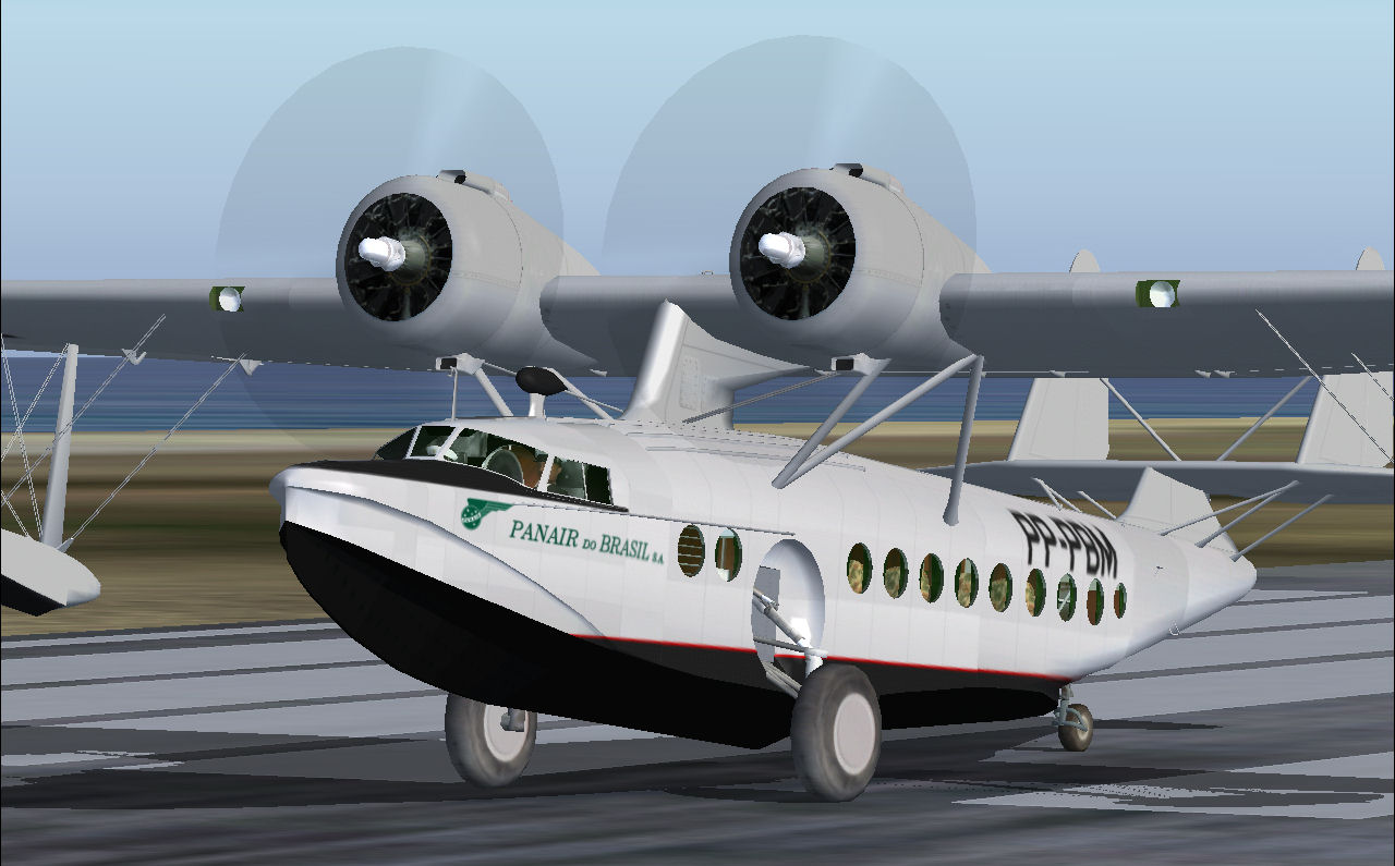 Fs2004 Sikorsky S-43B Pp-Pbm Panair Do Brasil Sikorsky Twin-Engine Amphibian Built In 1936