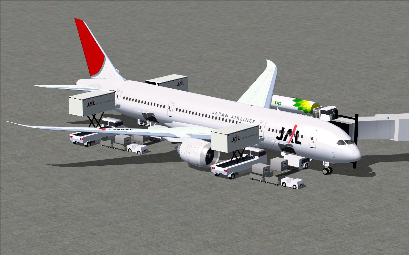 Fs2004 Japan Airlines Ja852J Boeing 787-8 V2 — 1
