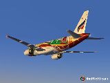Airbus 320-232 Bangkok Airways For Fs2004 Texture Only — 1