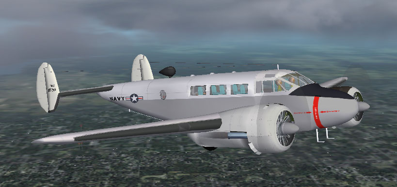 Fs2002/2004 Beechcraft C45F Expediter — 1