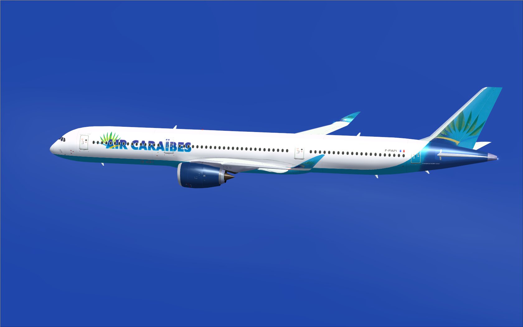 Fsx Air Caraibes Airbus A350-1000 Xwb V2 — 1