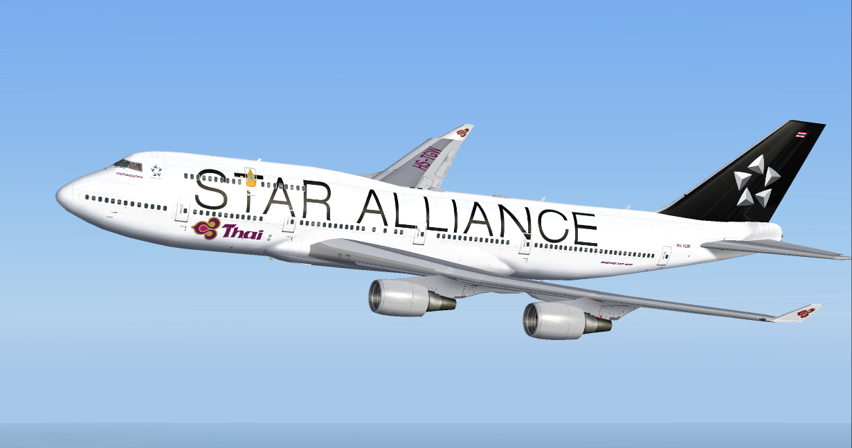 Thai Boeing 747-4D7 Hs-Tgw — 1