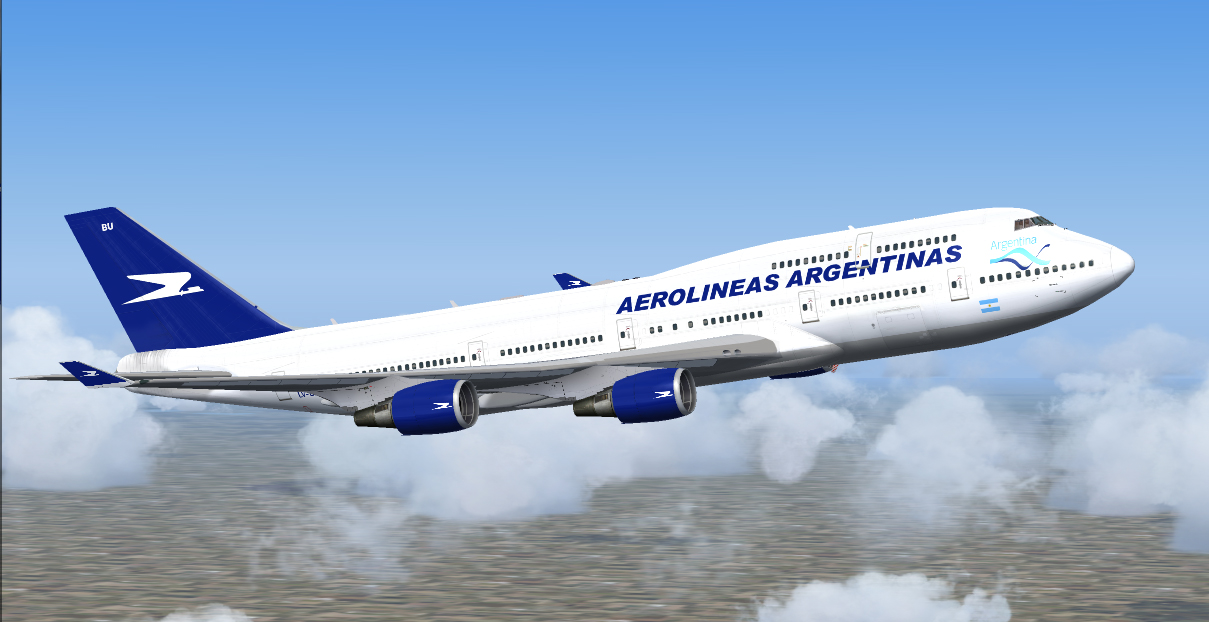 Aerolineas Argentinas 747-475 Lv-Bbu — 1