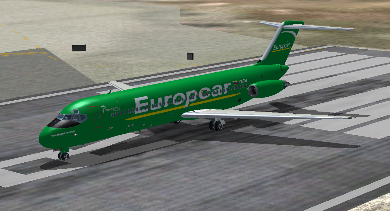 Fs2004 Douglas Dc9-30 Europcar — 1