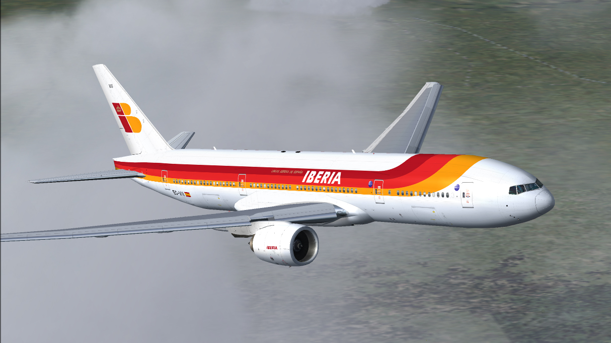 Fsx Boeing 777-200 Iberia — 1