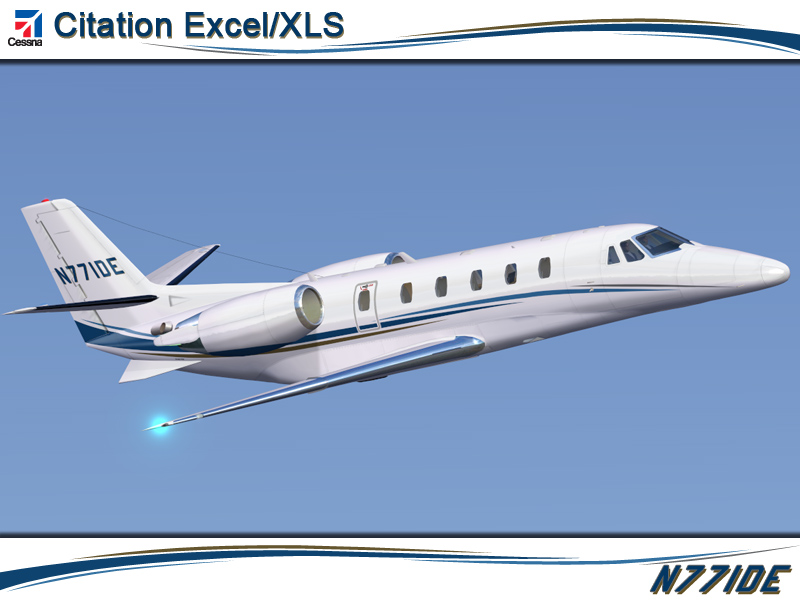 Fs2004 Aryus Works Cessna Citation Excel Xls Registration N771De — 1