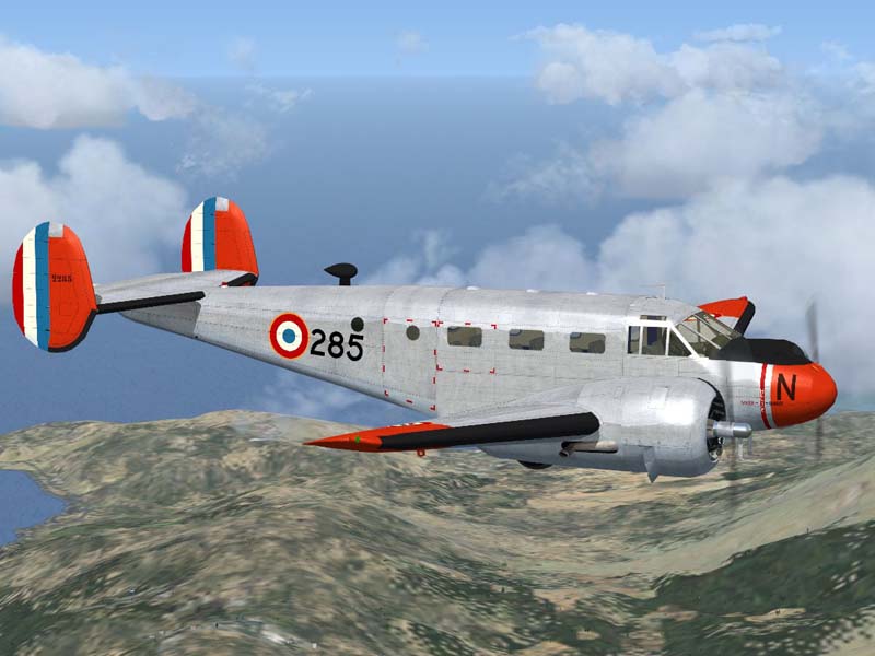 Fsx French Af Beech Expeditor Mk.3N Gtla 2/60 This Is A Repaint Of The Beechcraft D18S Ori — 1