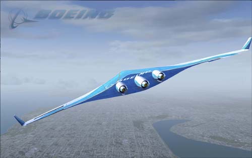 P3D Fs2004 Fsx Boeing B-797 Flying Wing Super Liner