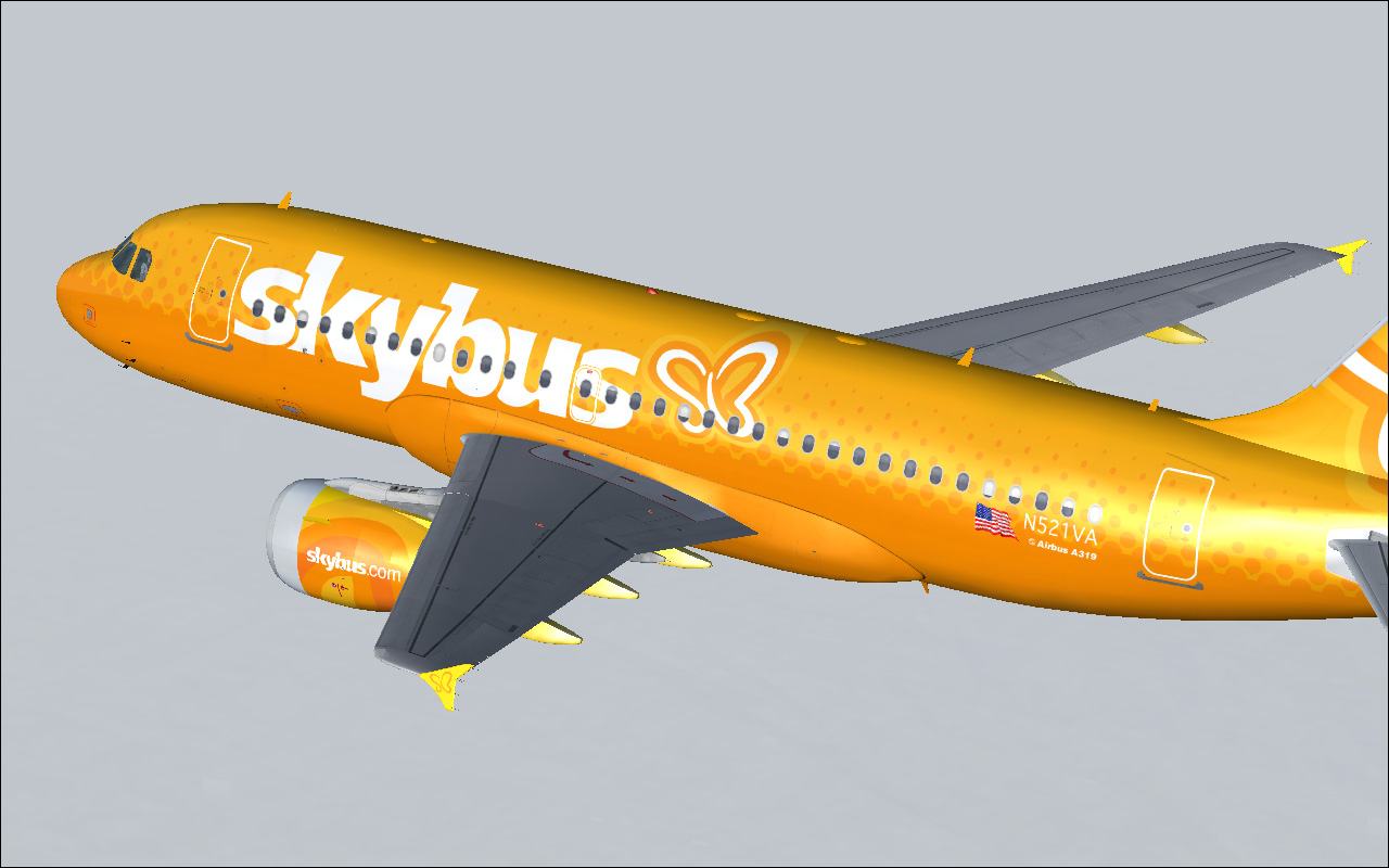 Fs2004 Project Airbus A319-112 Skybus Pack — 1
