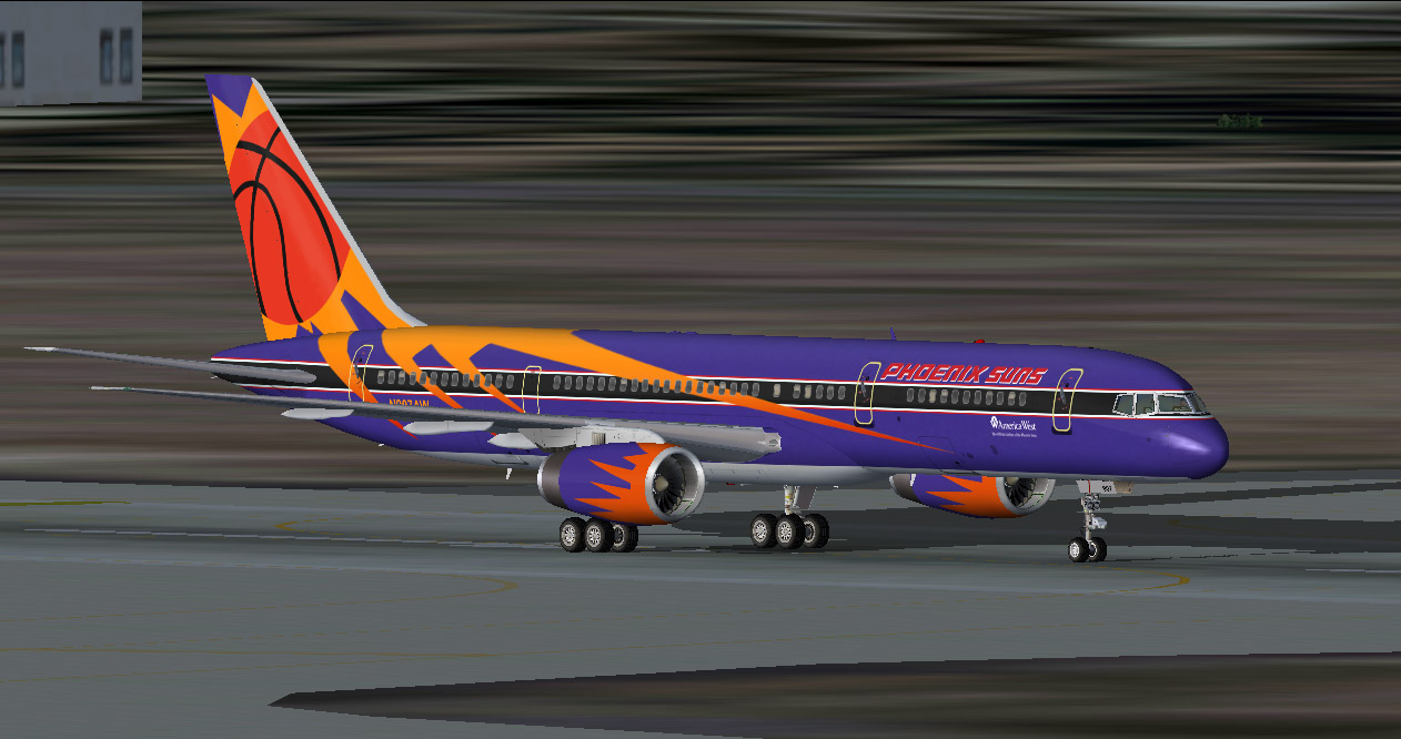 America West B757-200 Phoenix Suns — 1
