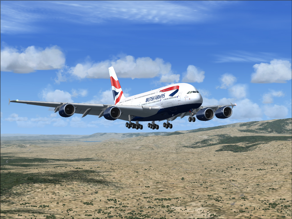 Fs2004 A380-800 British Airways G-Cvix — 1