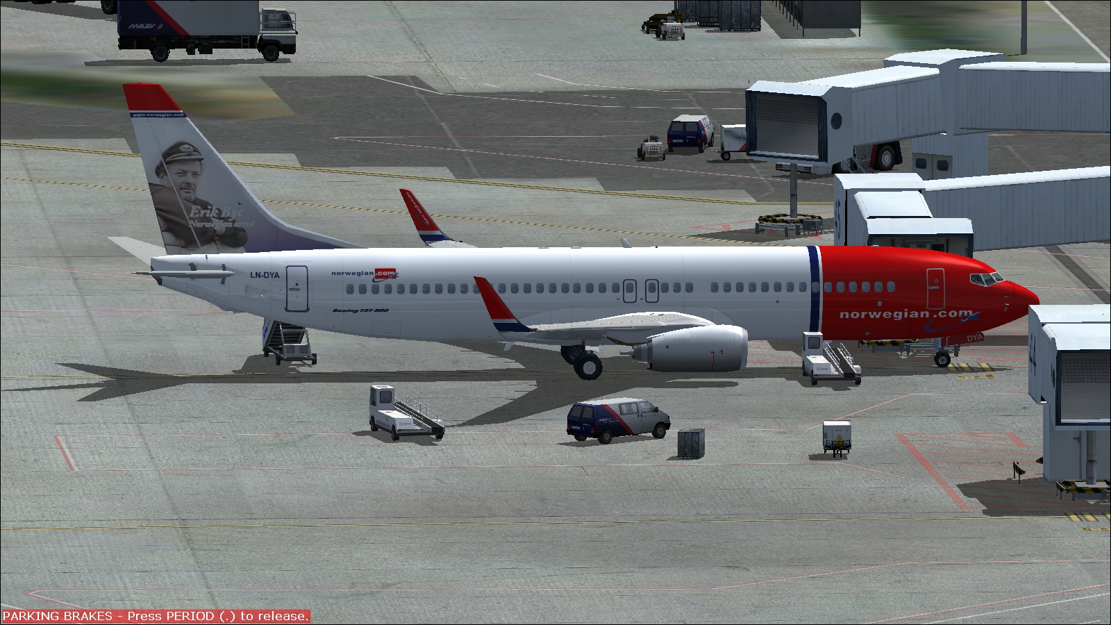 Fs2004 Norwegian Boeing 737-800 Ln-Dya — 1