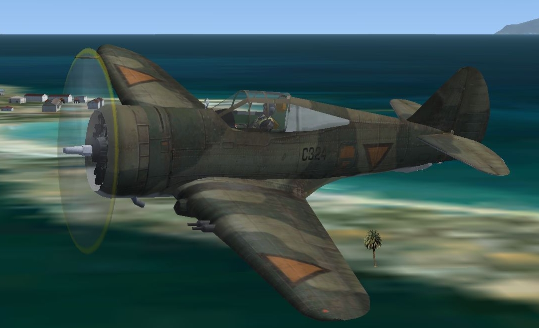 Fs2004/Fsx Curtiss P-36 Dutch — 1