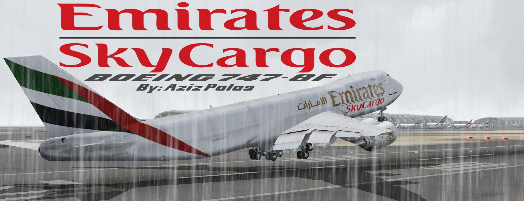 Fs2004/Fsx Emirates Boeing 747-8F — 1