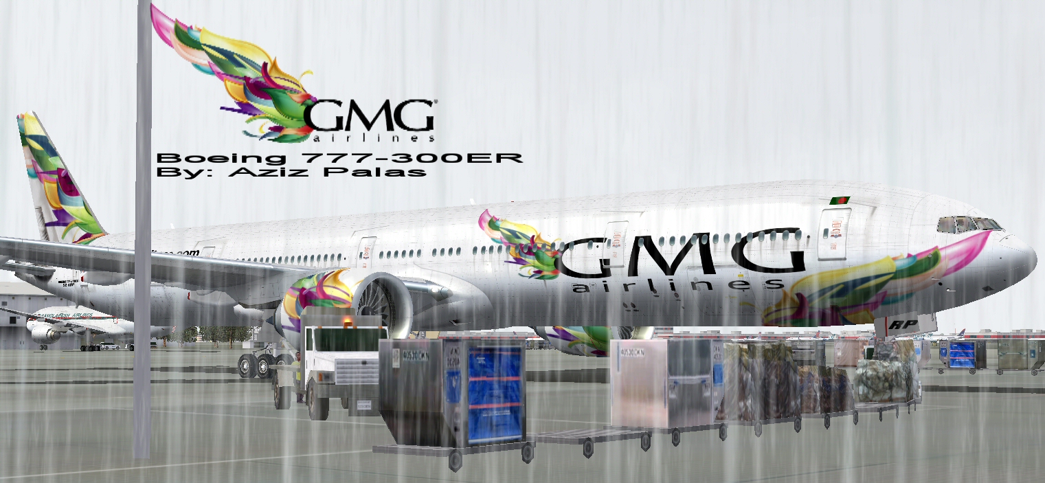Fs2004/Fsx Gmg Airlines New Livery B777-300Er — 1
