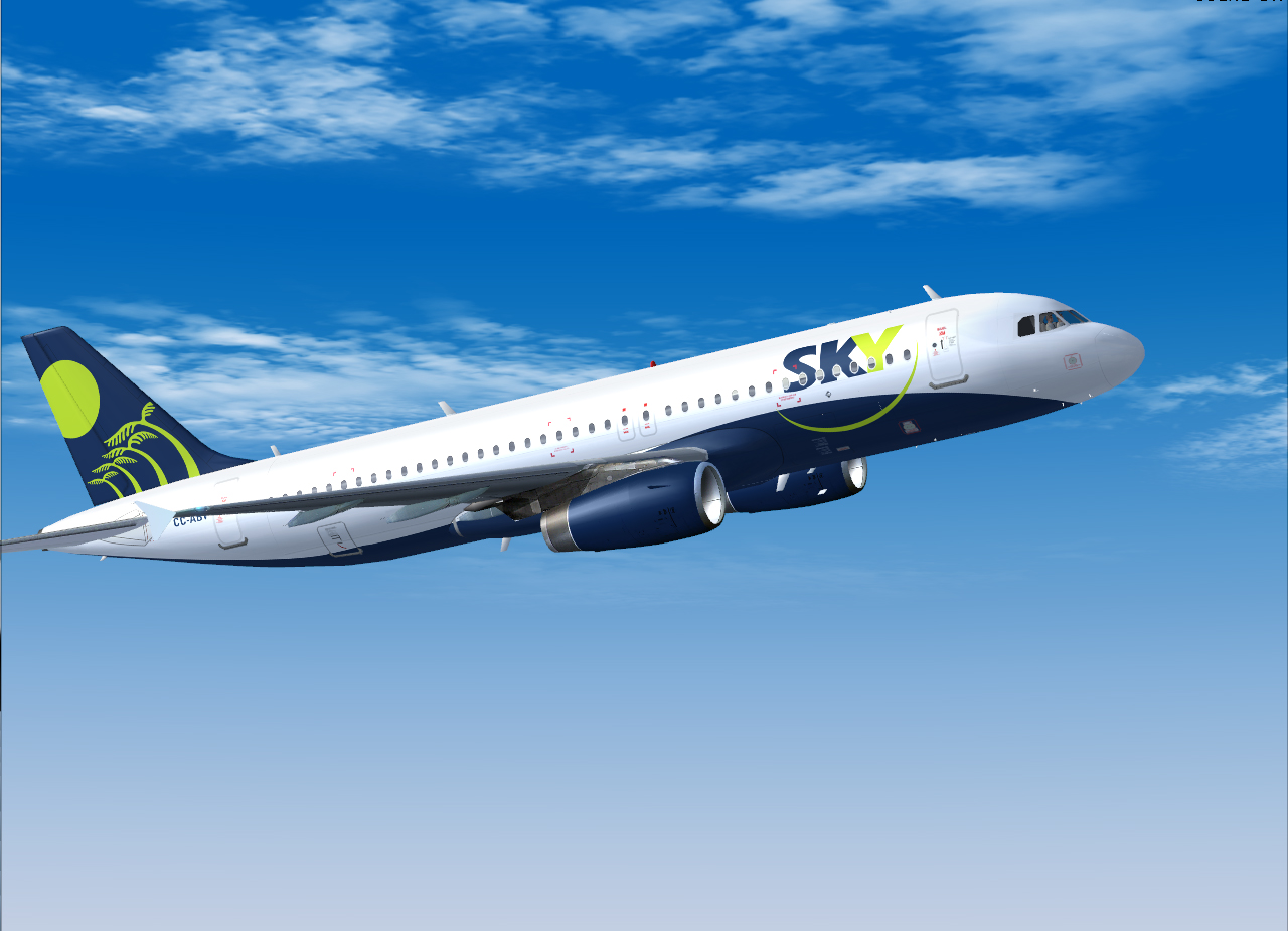 Fsx Airbus A320 Cc-Abw Sky Airline — 1