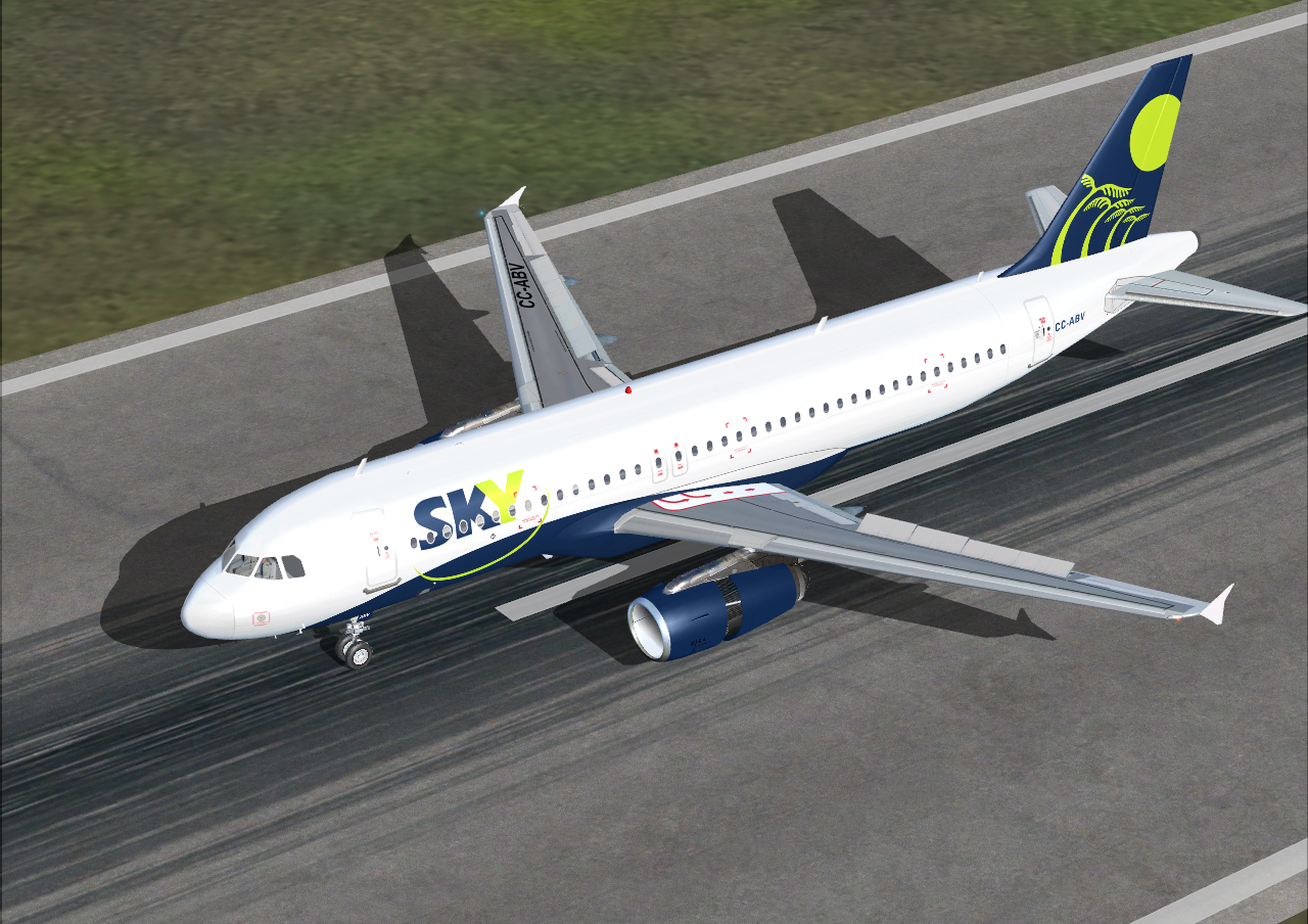 Fsx Airbus A320 Cc-Abv Sky Airline — 1