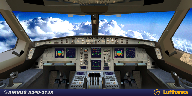 Fsx A340-313X Lufthansa — 1