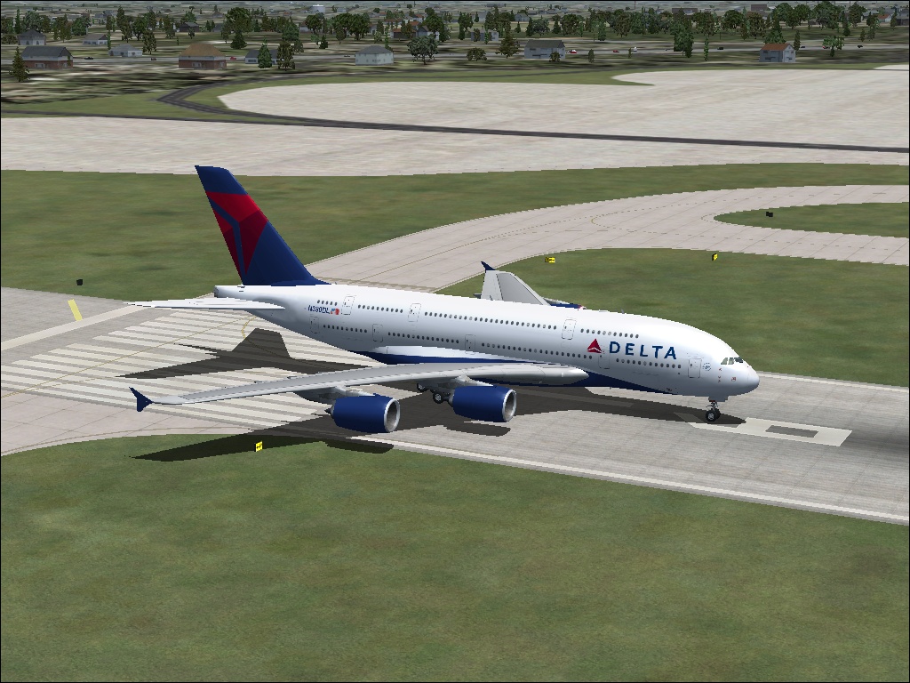 Project Airbus A380 Delta Air Lines Texture