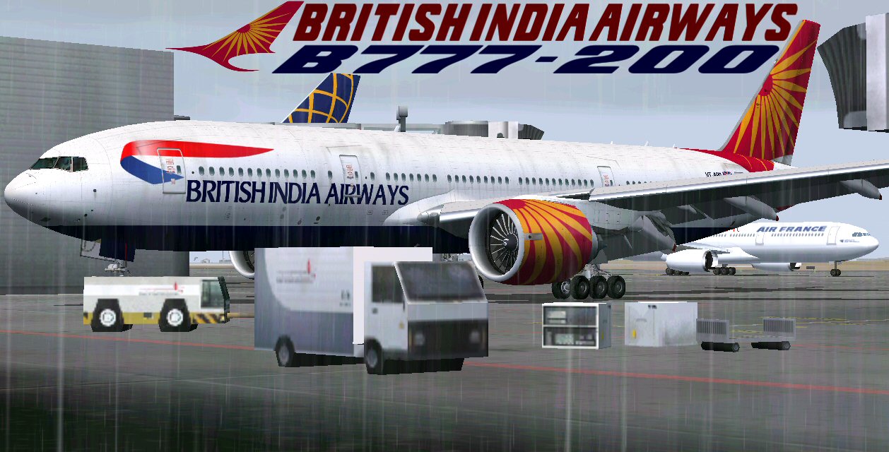 Fsx/Fs2004 British India Airways B777-200Er — 1