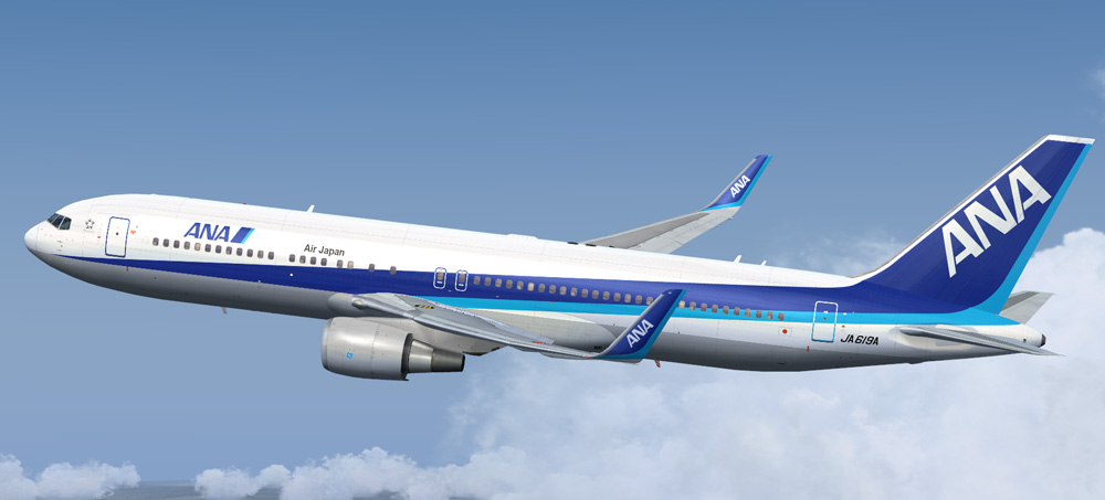 Fsx/Fs9 All Nippon Airways Boeing 767-300Er Ja619A Winglet — 1