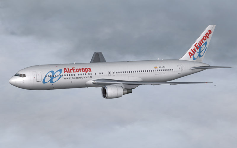 Fsx/Fs2004 Air Europa Boeing 767-3Q8/Er Ec-Hsv — 1