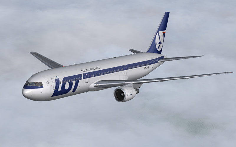 Fsx/Fs2004 Lot - Polish Airlines Boeing 767-306/Er Sp-Lpg — 1