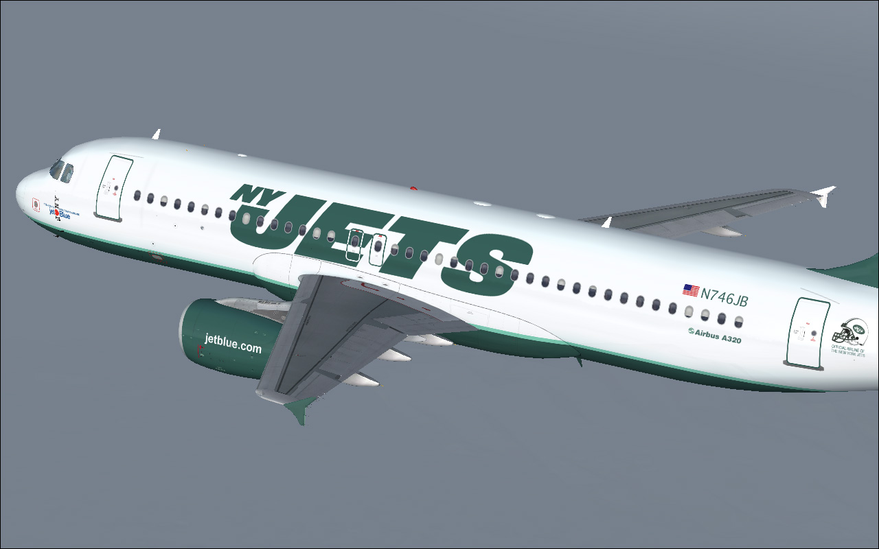 Fs2004 Project Airbus A320-231 Jetblue Ny Jets — 1