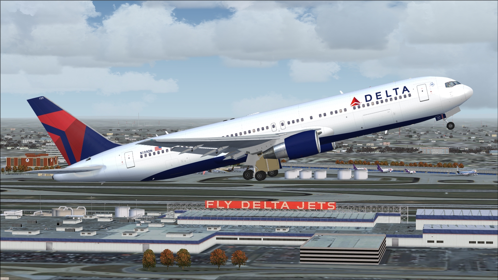 Fsx/Fs2004 Delta Airlines Boeing 767-332Er & 767-332Er/W Pack Circa 2008 — 1