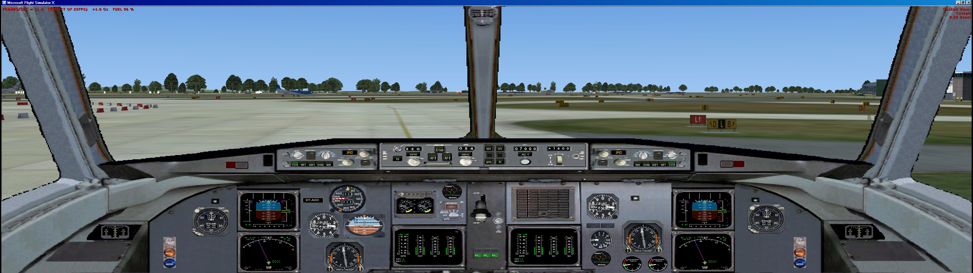 Fsx Fokker 100/70 Panel For Dual Monitors — 1